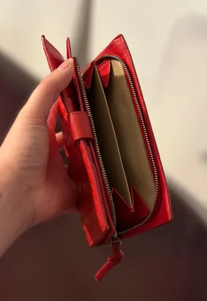 Bottega Veneta Red Wallet With COA thumbnail 7