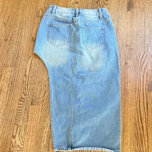 SheIn denim midi skirt asymmetrical women xxsmall streetwear thumbnail 2