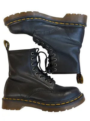 Dr. Martens Leather 1460 8 Eye Boots Black Size 6 thumbnail 1