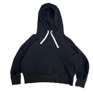 Gap SemiCrop Hooded Sweatshirt Black Size Medium 22x20 (Preowned) thumbnail 1