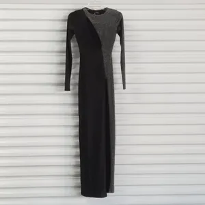 Naked Wardrobe Dress Womens XS Black Silver Metallic Formal Evening Gown Wedding thumbnail 3