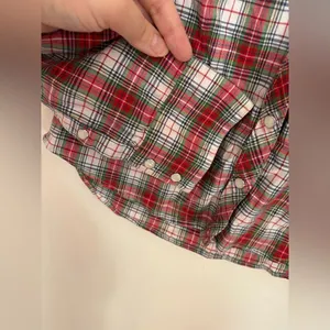 Abercrombie & Fitch Vintage Y2K Plaid Snap Front Shirt Size S Red thumbnail 5