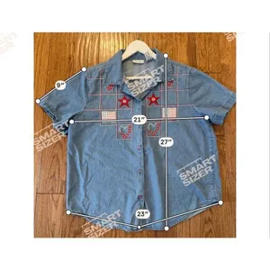 Vintage Ms. Lee denim Americana embroidered button down petite large patriotic thumbnail 7