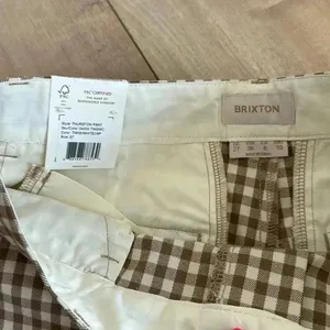 NWT Brixton Thurston Pants Twig/White Cap Super High Waist Straight Leg 27 W 26L thumbnail 8