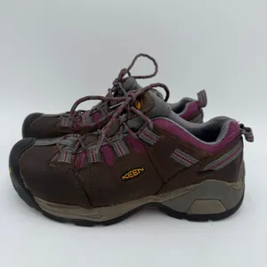 Keen Women's Utility Brown Leather Detroit XT Steel Toe Shoes Size 7.5 thumbnail 4
