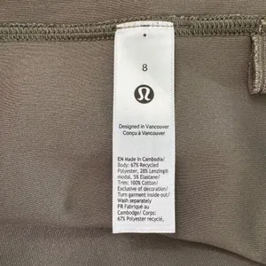 Lululemon Ribbed Softstreme Slim-Fit Tank Dress 8‎ Green Athleisure Casual Mini thumbnail 10