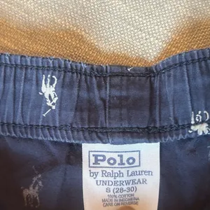 POLO by Ralph Lauren Underwear Navy Cotton Logo Sleep Pants PJs Size Medium thumbnail 6