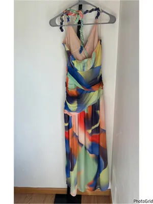 Nicholas Bristol Ruched Printed Halterneck Dress Size 6 thumbnail 3