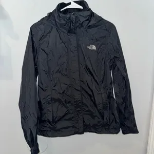 THE NORTH FACE HYVENT Women's 3 in 1 Windbreaker Jacket Hooded Black SZ Medium‎ thumbnail 1