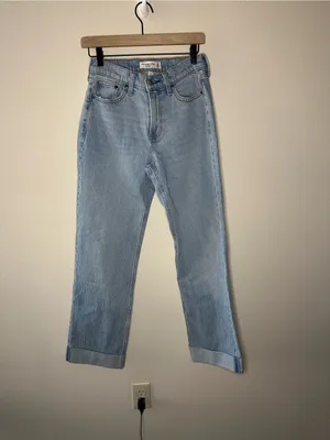Abercrombie and fitch Vintage Comfort Stretch Curve Love Low Rise Baggy Jean 24R thumbnail 7