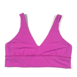 Lululemon Align V-Neck Bra Size 14 Pow Pink Yoga Pilates Barre Buttery Soft EUC thumbnail 2