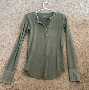 American Eagle Aerie Henley Tee thumbnail 1