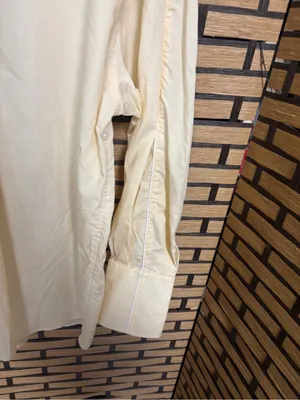 Zara yellow oversized button down shirt size medium thumbnail 5