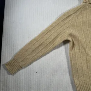 Vintage Tami Women’s Small Yellow Rib Knit Quarter Zip Mock Neck Sweater thumbnail 4
