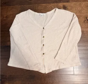 American Eagle Beige Sweater Knit thumbnail 1