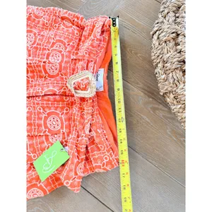 Sam Edelman Eyelet Lace Shorts‎ Womens Orange Size 14 thumbnail 5