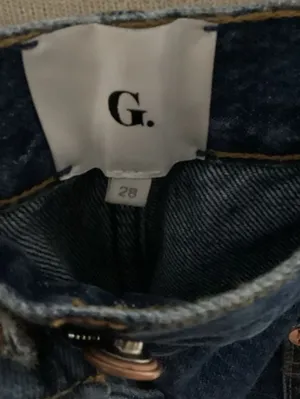 G. Label by Goop High-Rise Wide-Leg Jeans Size 28 Blue Denim thumbnail 2