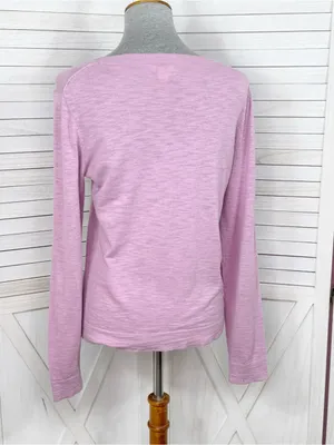 J. Crew Slub Knit Boat Neck Lightweight Sweater Soft Lilac‎ Medium Soft Preppy thumbnail 4