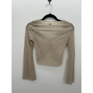 Crochet Crop Top Sz XS‎ Whimsigoth Y2K Fairy Coquette Festival Boho Indie Sleeze thumbnail 2