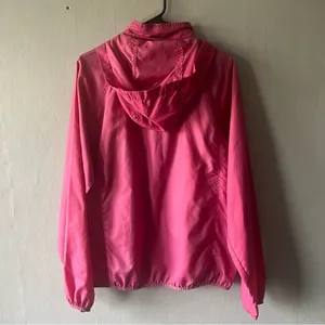 L.L. Bean Pink Lightweight Windbreaker Jacket Size Large thumbnail 7