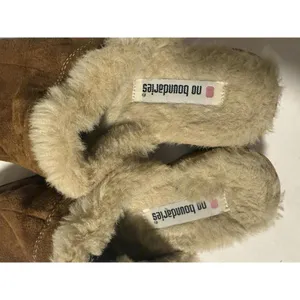 Vintage Y2K‎ No Boundaries Sueded Mule Boho Wooden Clogs 8.5 thumbnail 6
