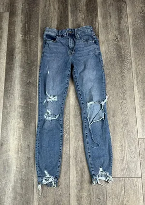 Good American Distressed Jeans thumbnail 1