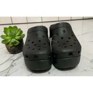 Crocs Siren Clog‎ Women Black Platform Block Heel Mule Sandals Size 12 thumbnail 5