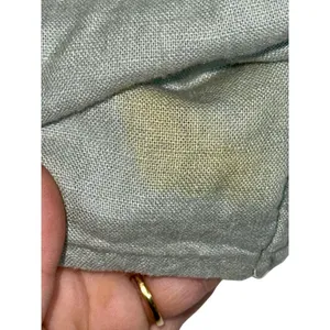 Abercrombie & Fitch Green Linen Tie Front Puff Sleeve Crop Top Womens Size Small thumbnail 5