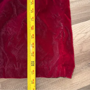 My Michelle Deep Red Velvet Midi Dress thumbnail 4