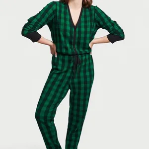 Victoria's Secret Thermal One Piece Onesie Pajama Plaid Size S - NWT thumbnail 3