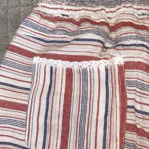 Striped Linen Shorts Red Size M thumbnail 4