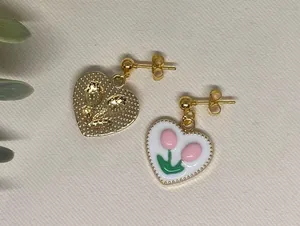 Handmade Tulip Earrings thumbnail 2