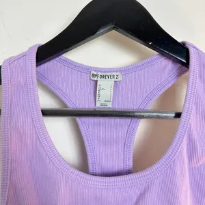 FOREVER 21 Essential Racer Tank in Purple Size Small thumbnail 3