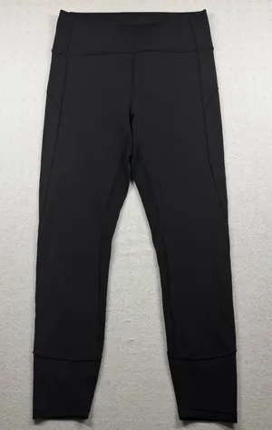 Lululemon In Movement 7/8 Tight Women’s Size 10 Black High Rise Yoga Leggings thumbnail 1
