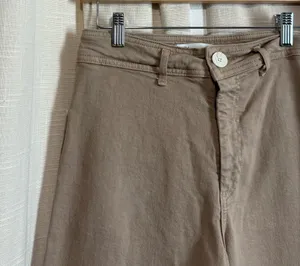 Zara Women's marine pants in Taupe - High Waist thumbnail 1