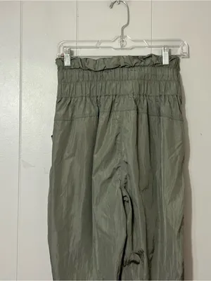 FP Movement The Way Home Jogger Pants Olive Green Nylon High Rise Size M thumbnail 11