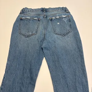 Altar'd State Jeans Women 26 Blue Distressed Straight Leg High Rise 100% Cotton thumbnail 3