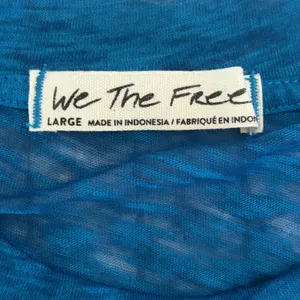 We The Free Vibrant Blue Night Sky Burn Out Tee Semi-Sheer Size Large EUC‎ thumbnail 6