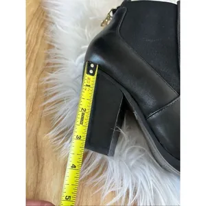 Michael kors black leather booties size 8.5 with charms in the back stylish mode thumbnail 9