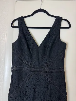 Lulu’s My Forever Black Lace Maxi Dress Size M thumbnail 4