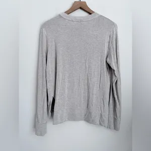 Beyond Yoga Just Chillin Sweater Womens M Side Slit Cozy Soft Oatmeal Tunic thumbnail 3