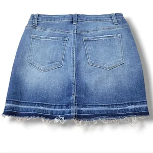 Kancan Skirt Size 25 / 3 W27"in Waist Denim Skirt Jean Skirt Mini Skirt Stretch Blue Denim Skirt thumbnail 3