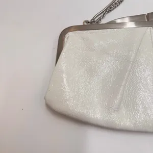 HOBO International Pearl Metallic Leather Frame Clutch Chain Shoulder Bag thumbnail 5