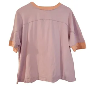 Amazon purple cotton oversized raw seam tshirt size small thumbnail 2