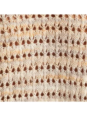 Marled Open Stitch Cardigan All in Favor Beige Tan Size Small thumbnail 8