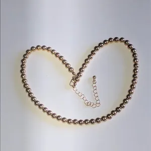 Classic Gold Tone Beaded Boho Necklace thumbnail 2