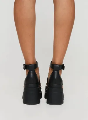 Adelle Platform Heels Black thumbnail 4