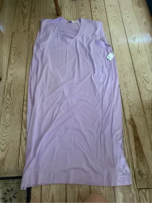 Free People Beach Lilac Fizz Maxi Dress size L NWT thumbnail 1