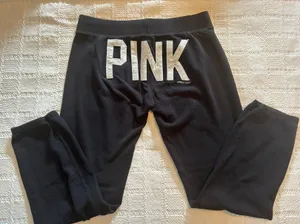 PINK victoria secret cropped athletic sweat pants Size S thumbnail 3