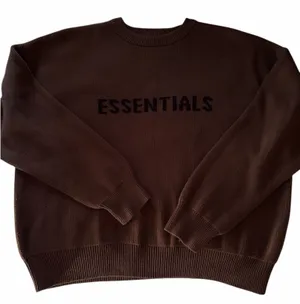 Essentials Brown Knitted Crewneck thumbnail 1